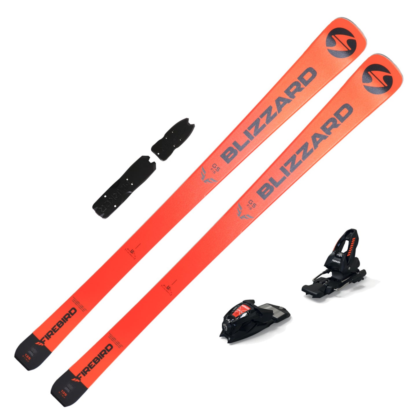 2020 Blizzard Firebird GS Junior Flat Race Skis w/ Marker Race 8 Bindings
