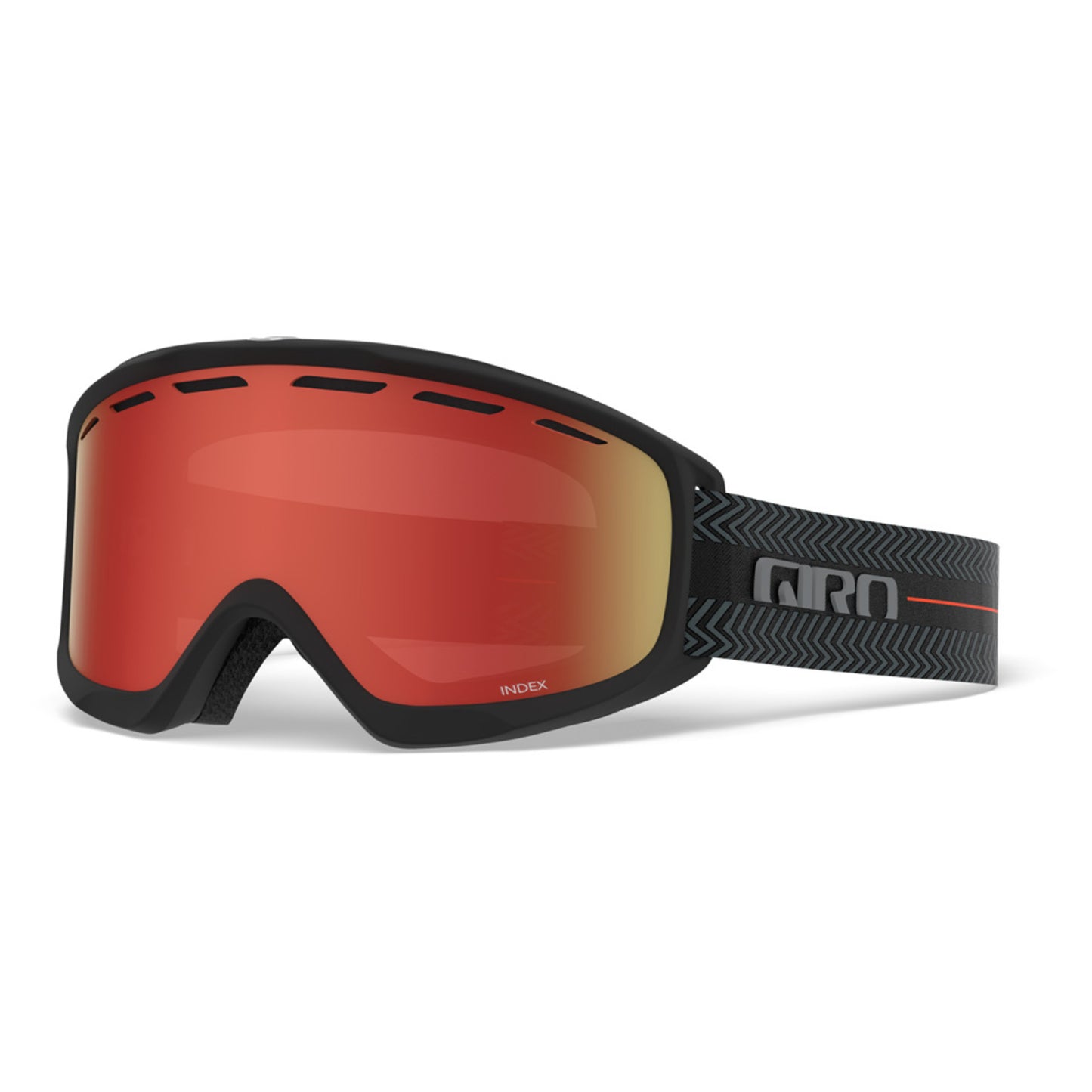 2021 Giro Index Over-the-Glasses Goggles - BLACK TECHLINE - AMBER SCARLET