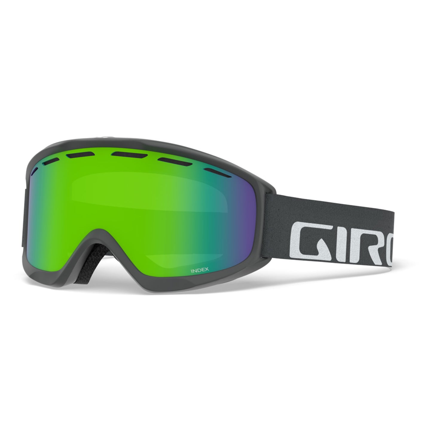 2021 Giro Index Over-the-Glasses Goggles - TITANIUM WORDMA - LODEN GREEN