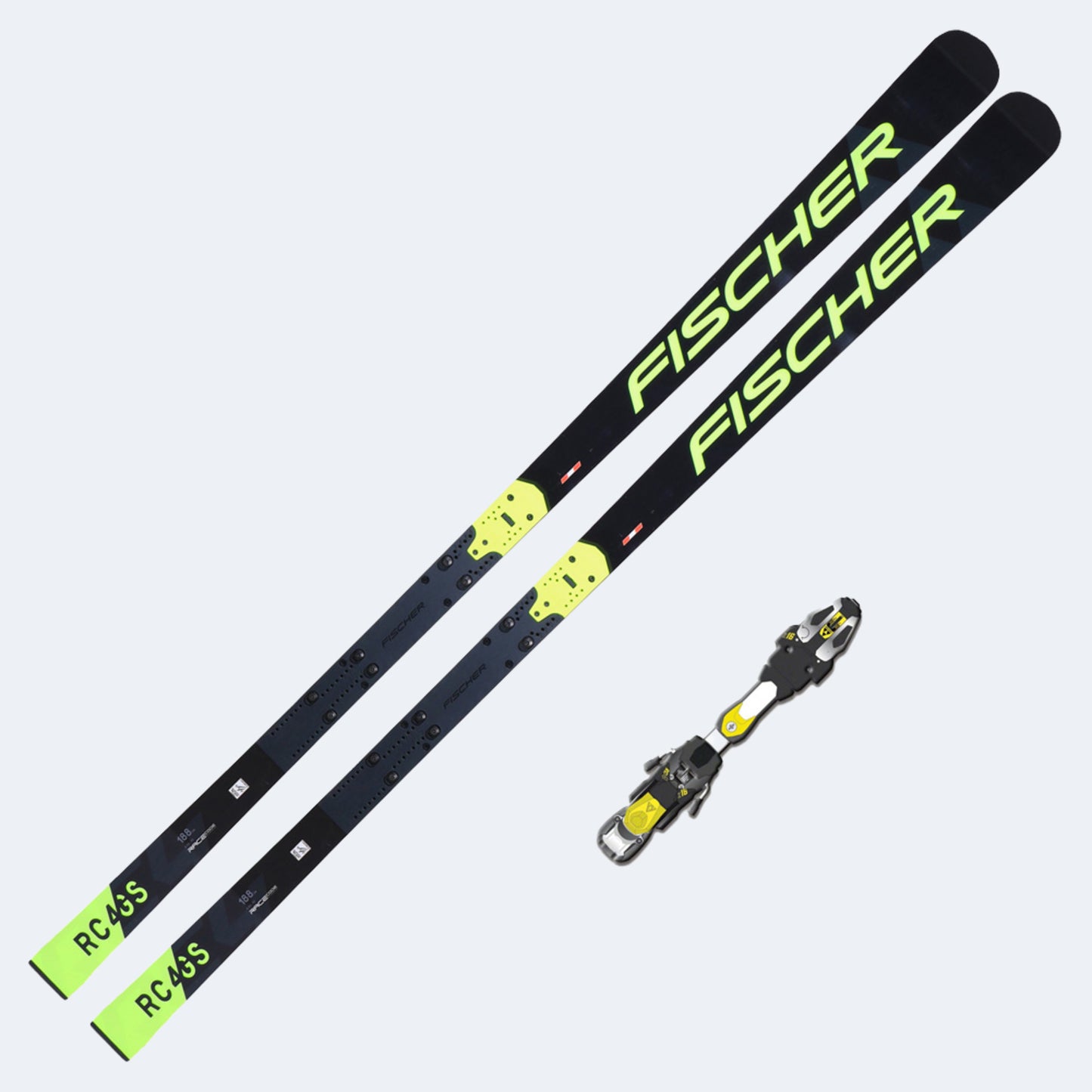 2022 Fischer RC4 WC GS Women's Ski Stiff w /Tyrolia Z16 Free Flex Bindings