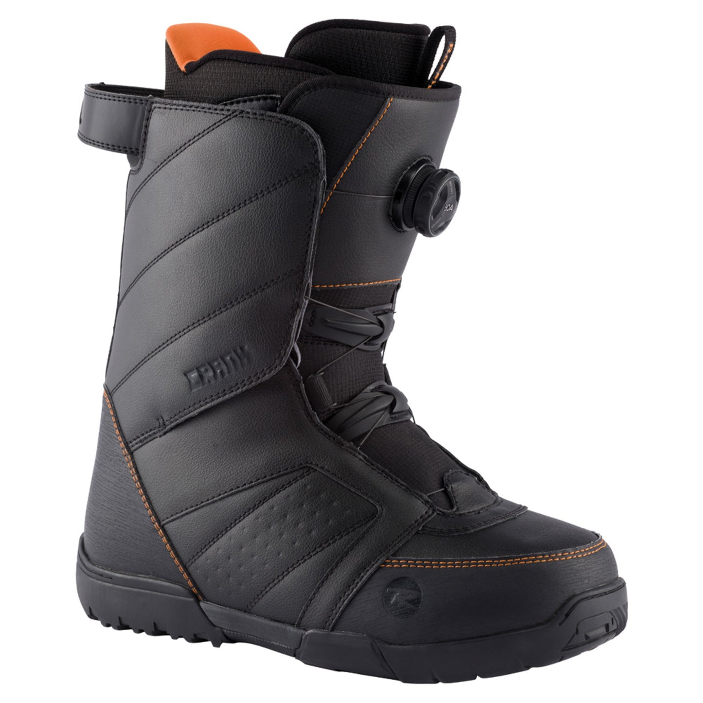 2022 Rossignol Crank Boa H3 Snowboard Boot - BLACK ORANGE - 9