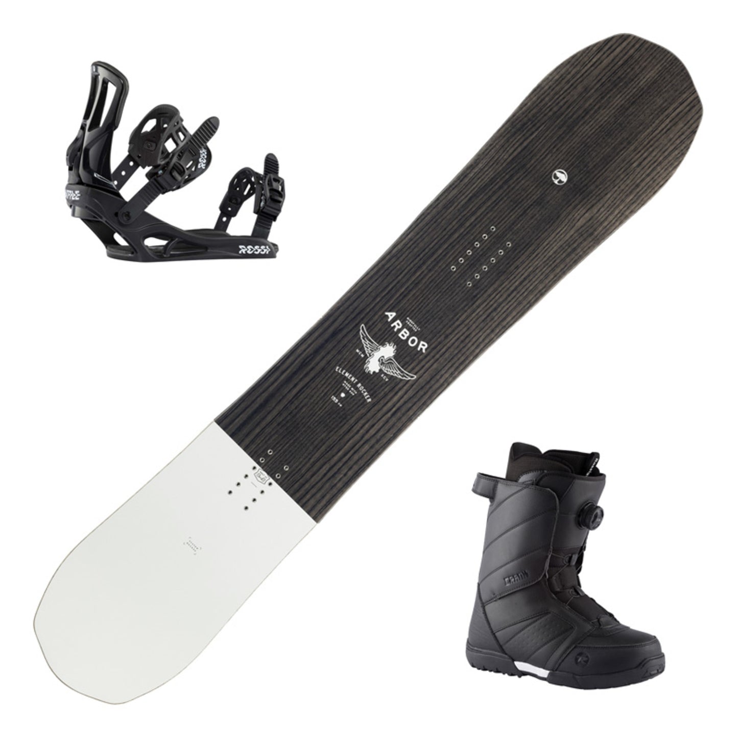 2024 Arbor Element Rocker Snowboard w/ Boots and Bindings