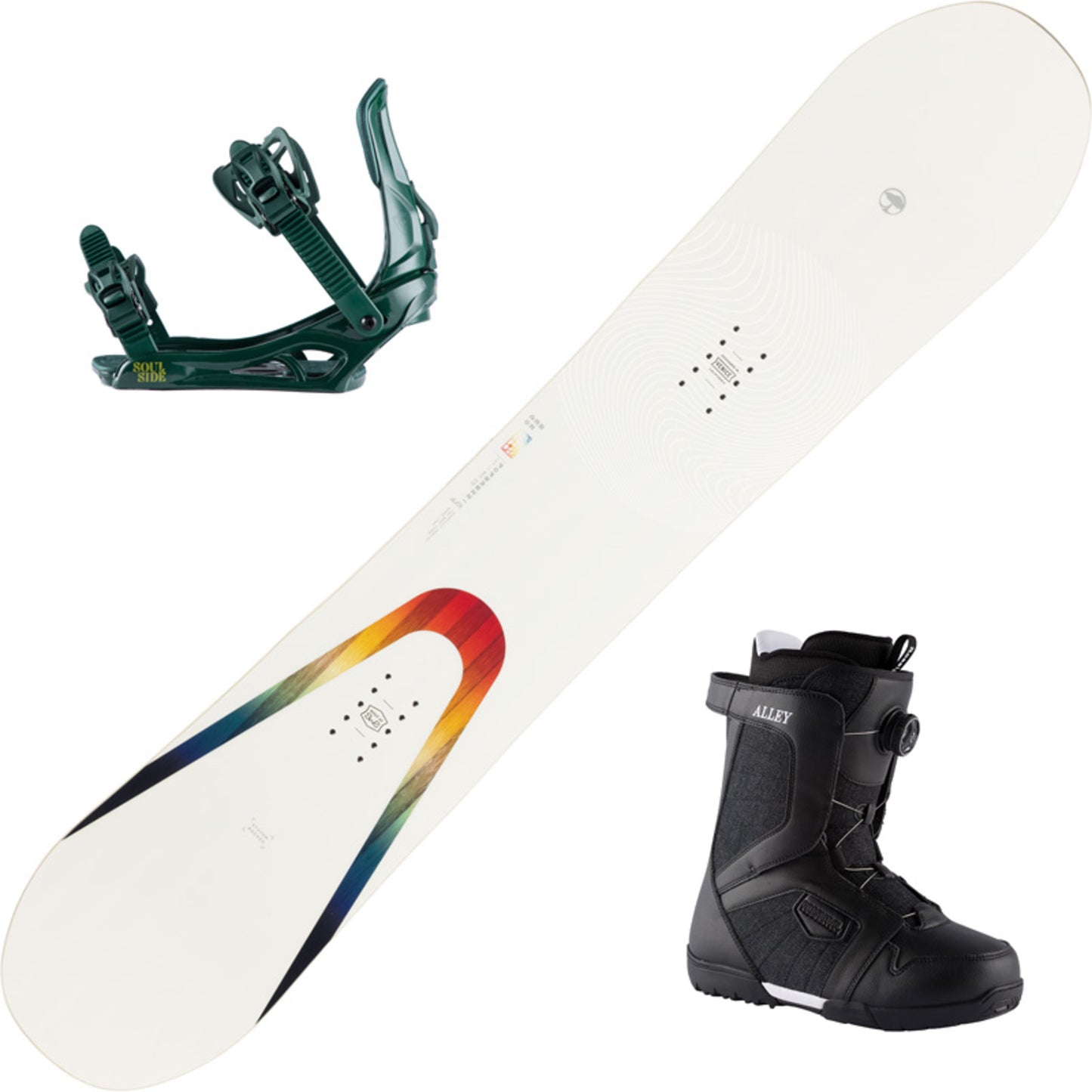 2023 Arbor Poparazzi Rocker Women's Snowboard w/ Boots and Bindings