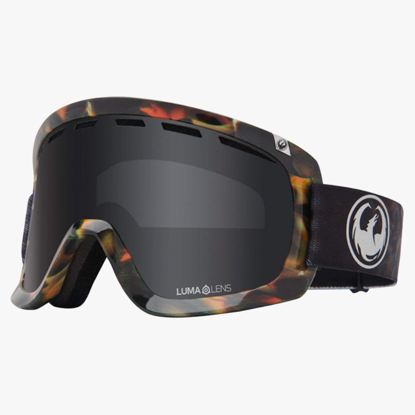 2024 Dragon D1 OTG Goggles with Bonus Lens - Fire Leaf - LL Dark Smoke