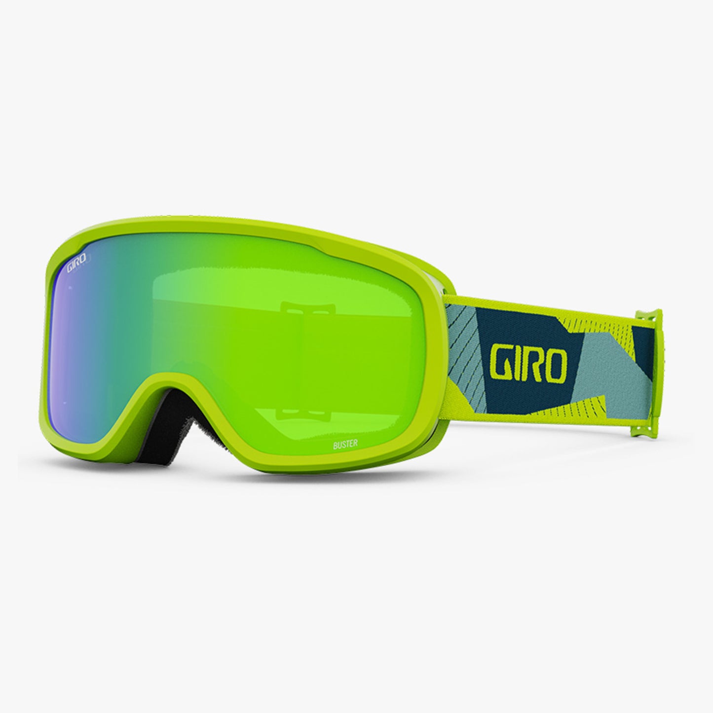 Giro Buster Youth Goggles - Ano Lime Geo Camo - Loden Green