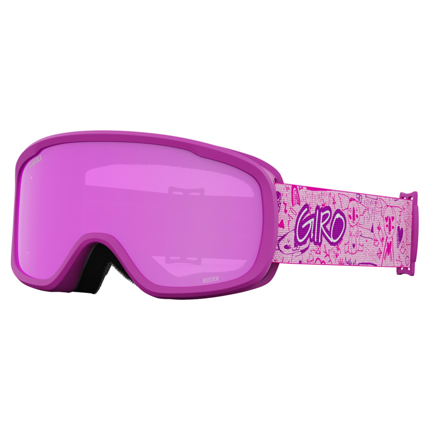 Giro Buster Youth Goggles - PURPLE KOALA - AMBER PINK