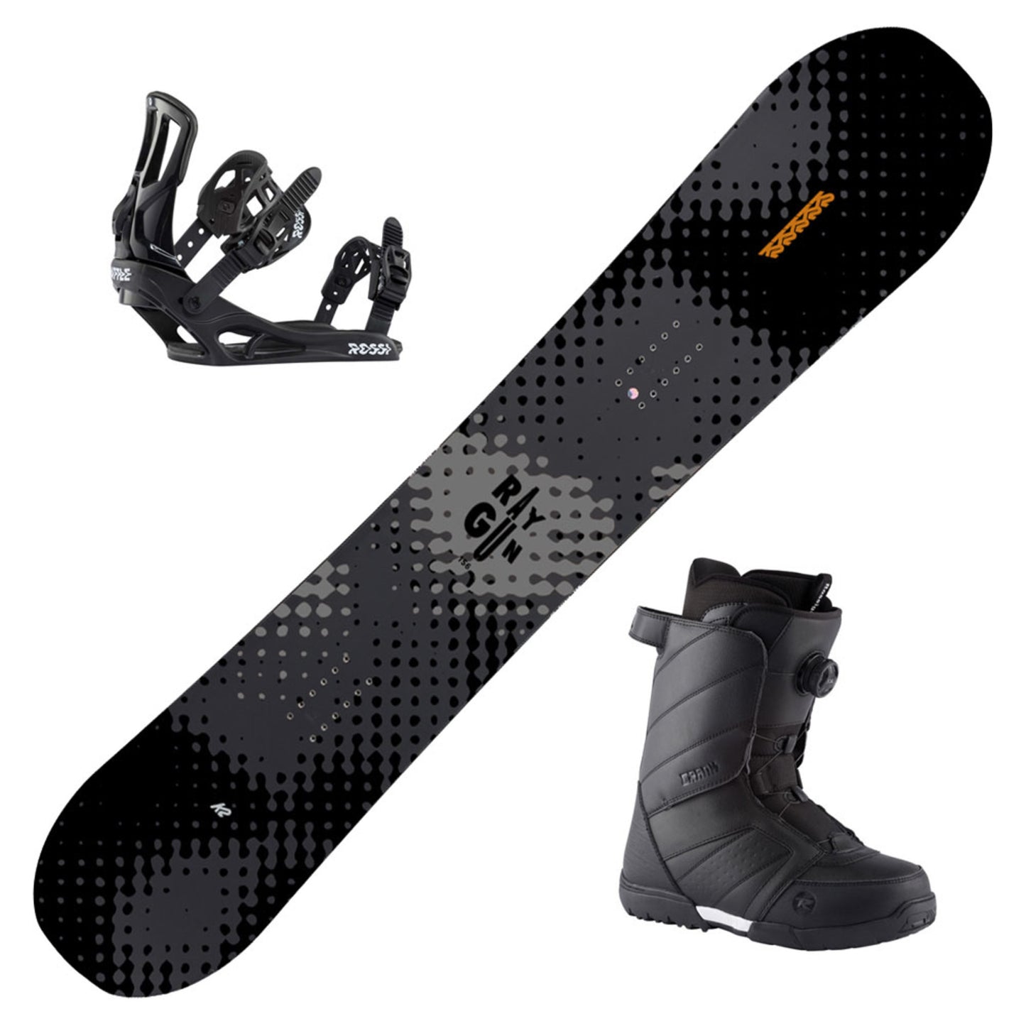 2023 K2 RayGun Snowboard w/ Boots and Bindings