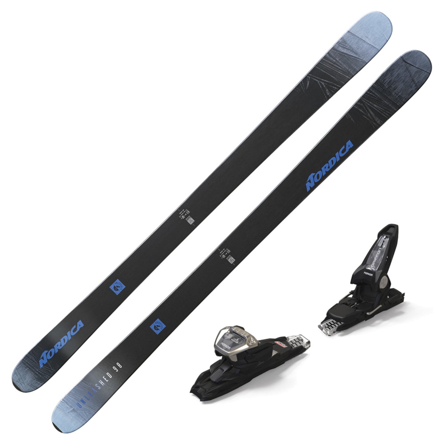 2023 Nordica Unleashed 98 DEMO Skis w/ Marker Griffon 13 DEMO Bindings - 186