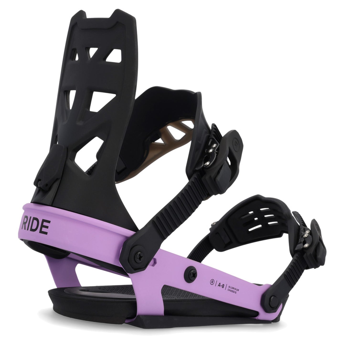 2023 Ride A-8 Snowboard Bindings - PURPS - M