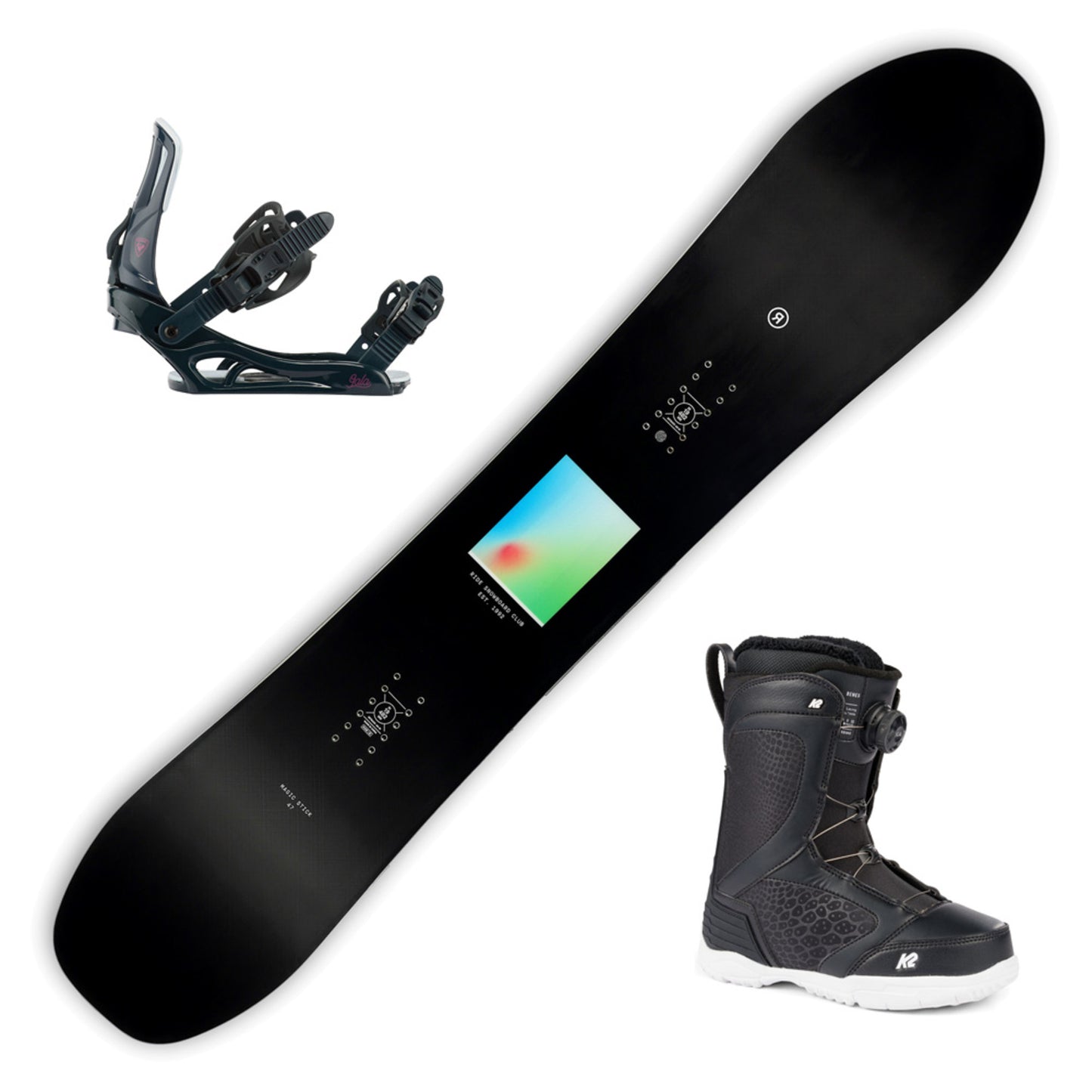 2023 Ride Magic Stick Women's Snowboard w/ Boots and Bindings