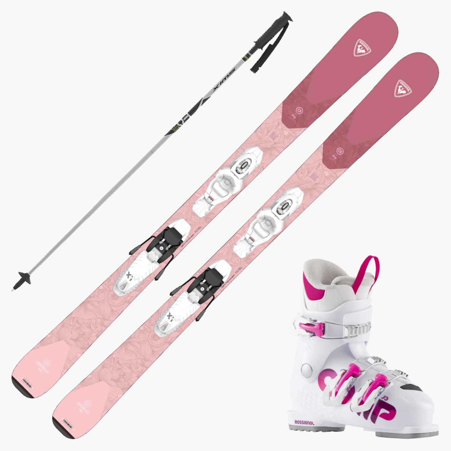2023 Rossignol Experience Pro W Junior Skis w/ Rossignol Comp J Girl Boots and Pole