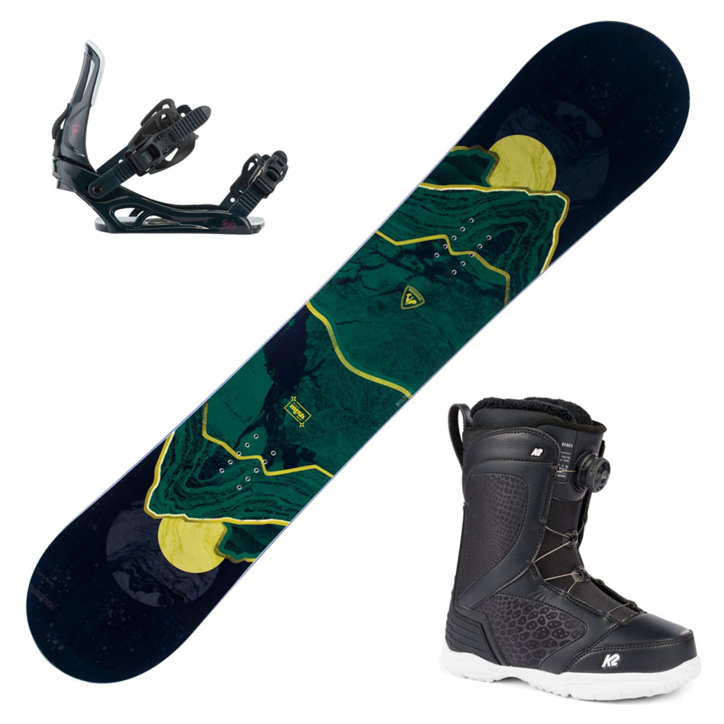 2023 Rossignol Myth Women's Snowboard w/ Boots and Bindings