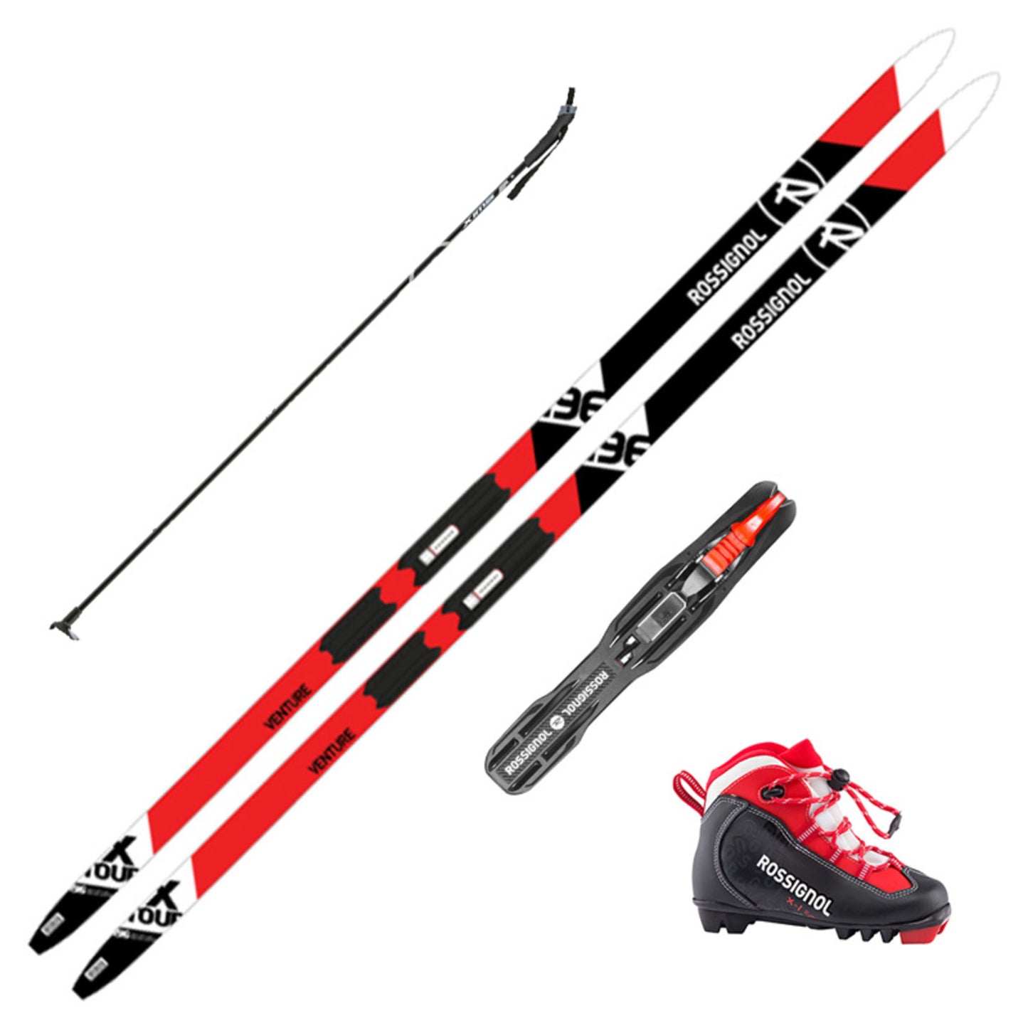 2023 Rossignol XT Venture Junior XC Skis w/ Rossignol X1 Jr. Boots and Poles