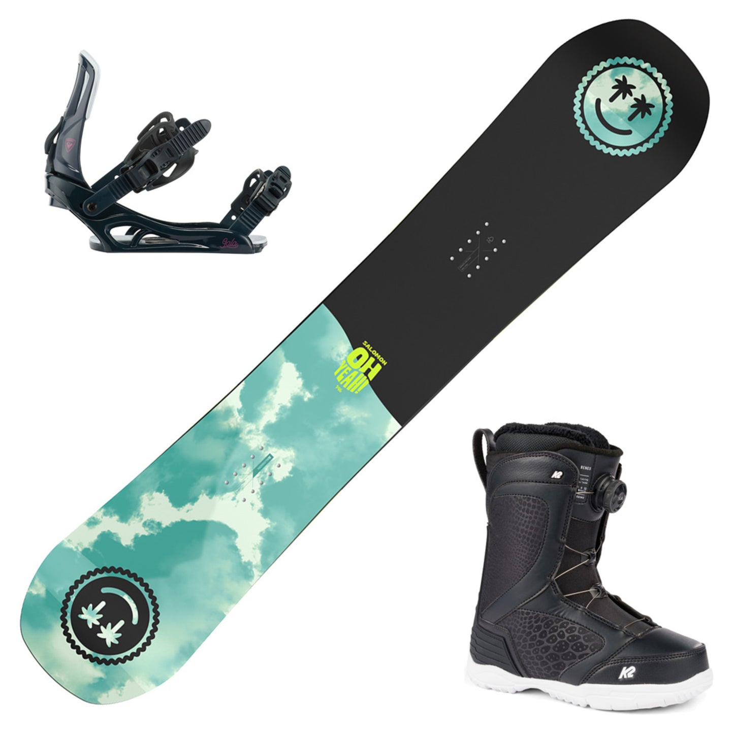 2023 Salomon Oh Yeah Women's Snowboard w/ Boots and Bindings