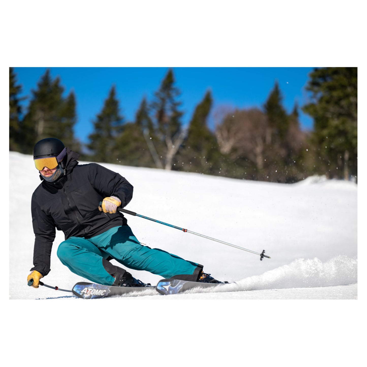 2024 Atomic Bent 100 Skis w Marker Griffon 13 ID Bindings