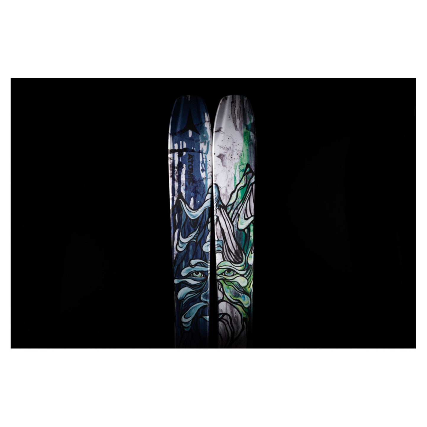 2024 Atomic Bent 100 Skis w Marker Griffon 13 ID Bindings