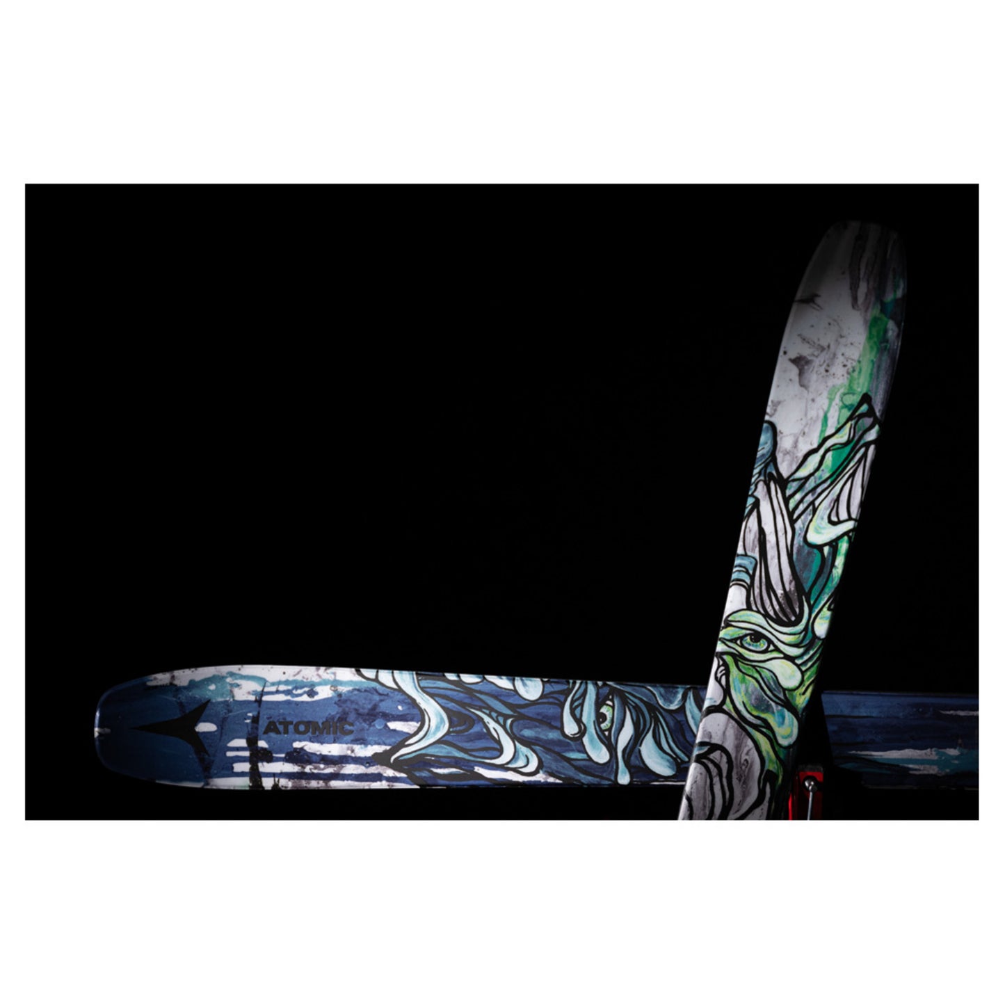 2024 Atomic Bent 100 Skis w Marker Griffon 13 ID Bindings