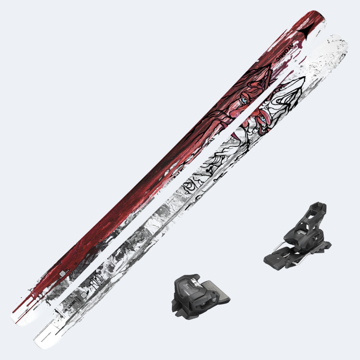 2024 Atomic Bent 90 Skis with Tyrolia Attack 14 GW Bindings