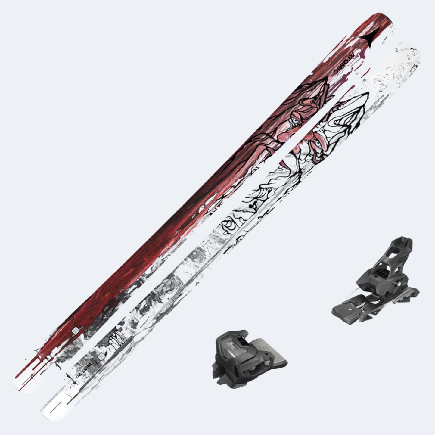 2024 Atomic Bent 90 Skis w Tyrolia Attack 14 ID Bindings