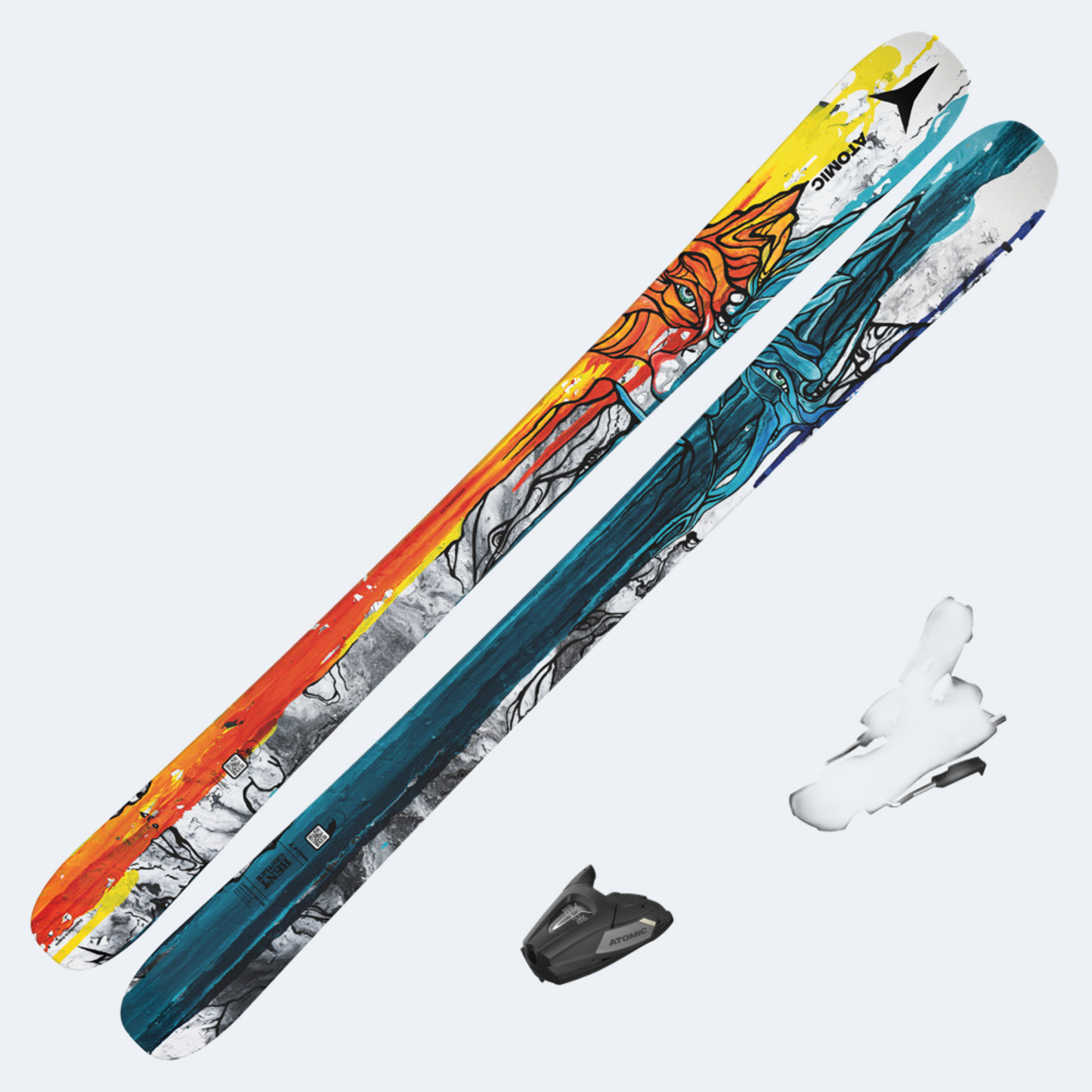 2024 Atomic Bent Chetler Mini Skis with Atomic Colt 7 Bindings