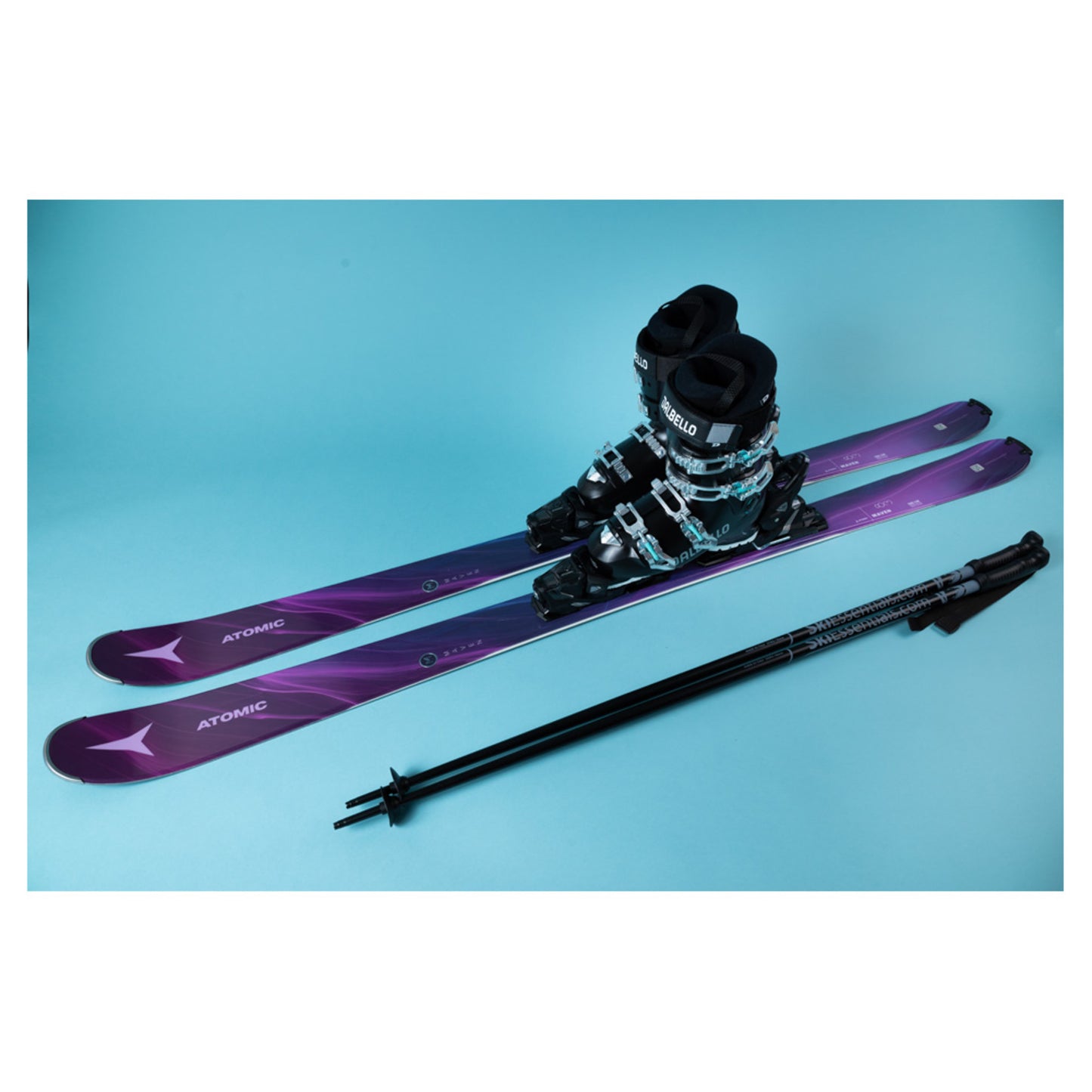 2024 Atomic Maven 83 R Women's Skis with Dalbello Veloce MAX 65 LS Boots and Poles