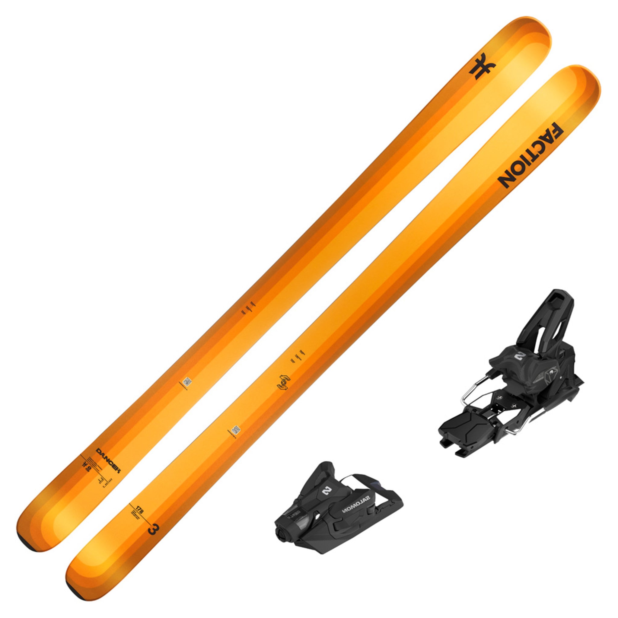 2024 Faction Dancer 3 Skis W/ Salomon Strive 14 GW Bindings - POS/Mark ...