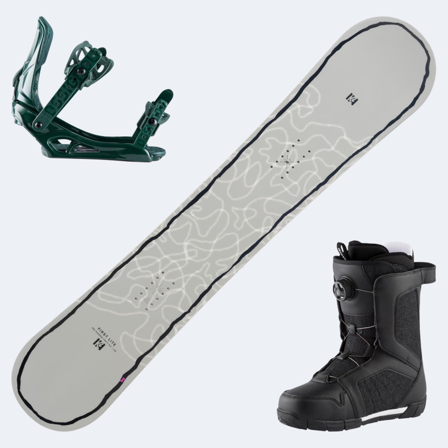 2024 K2 First Lite Women's Snowboard w Boots and Bindings