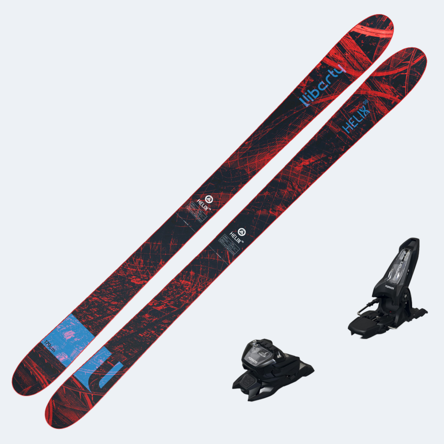 2024 Liberty Helix 98 Ski w Marker Griffon 13 Binding