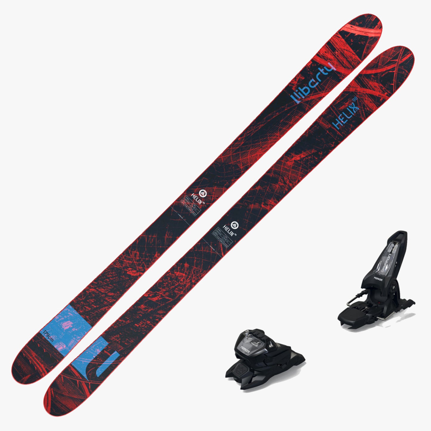 2024 Liberty Helix 98 Ski w Marker Griffon 13 Binding