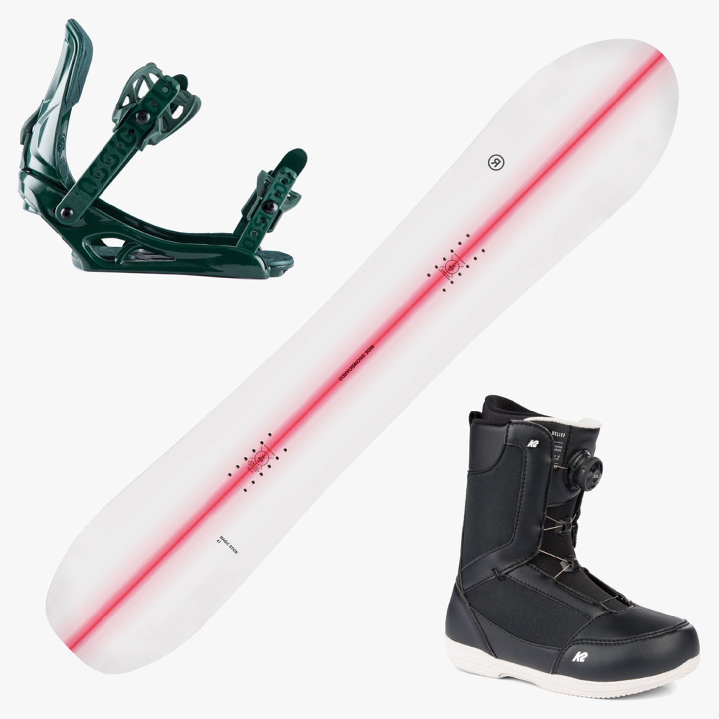 2024 Ride Magic Stick Women's Snowboard w/ Boots and Bindings