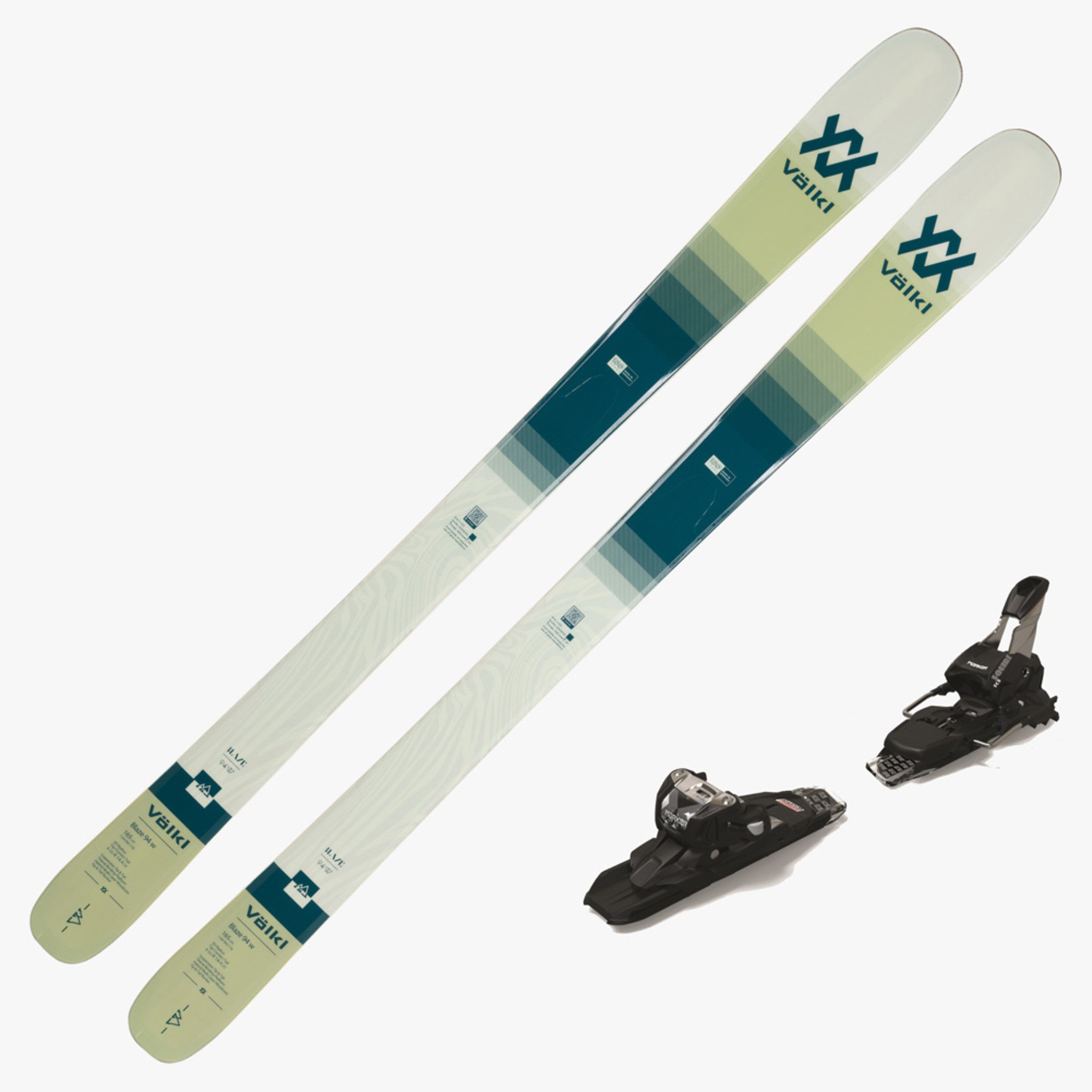 2024 Volkl Blaze 94 Women's DEMO Ski w Marker Squire 11 TCX DEMO Bindi