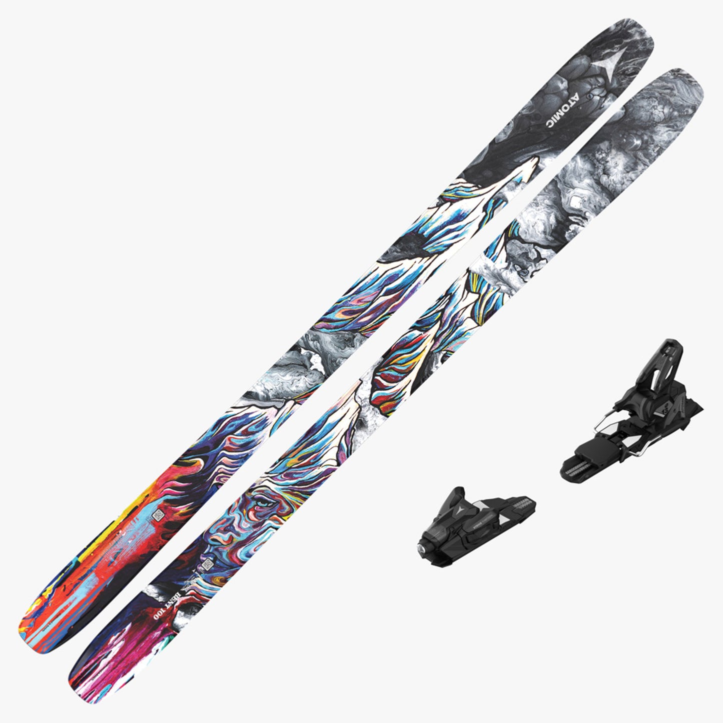 2025 Atomic Bent 100 Demo Skis W/ Strive 12 Demo Bindings - 186