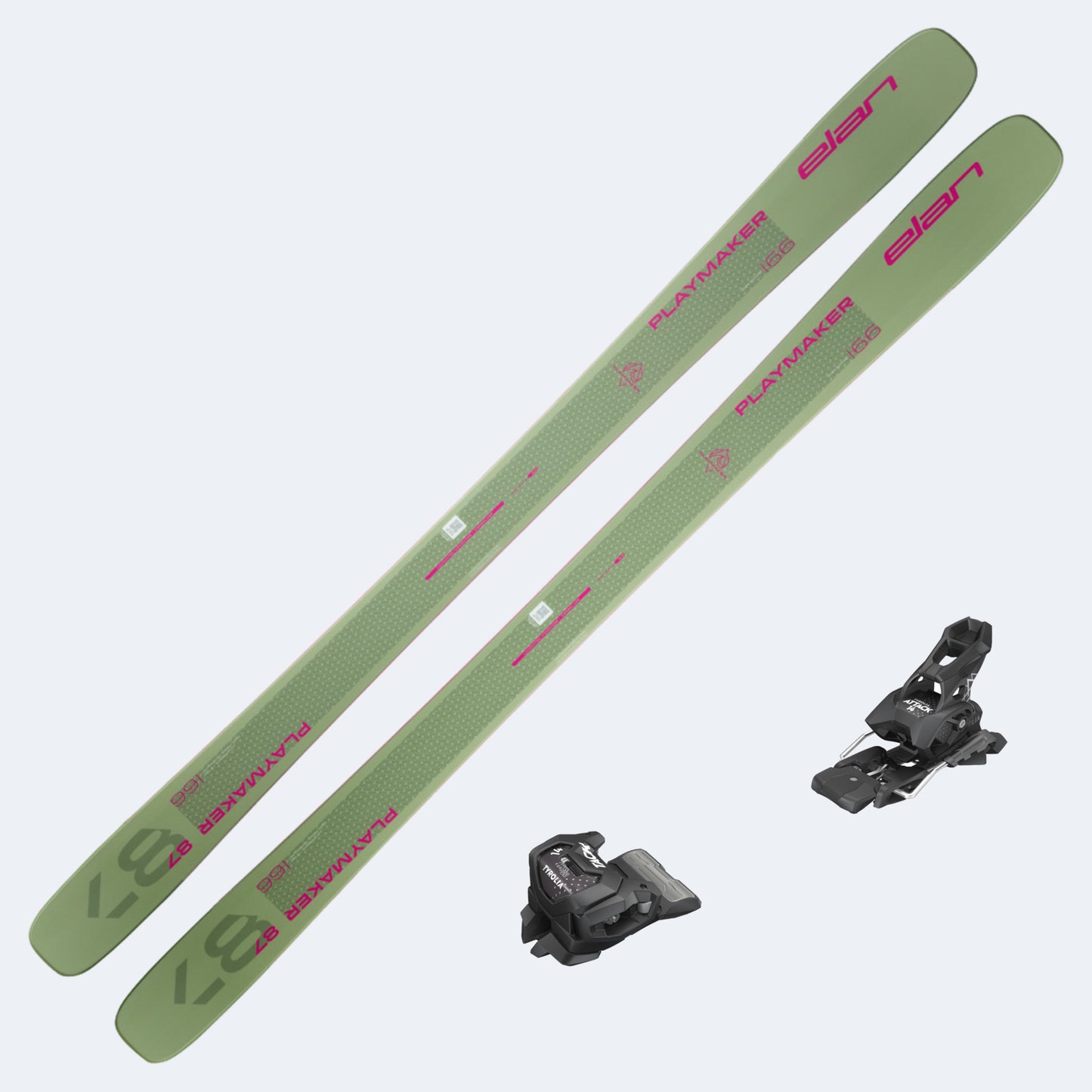 2025 Elan Playmaker 87 Skis with Tyrolia Attack 14 GW Bindings