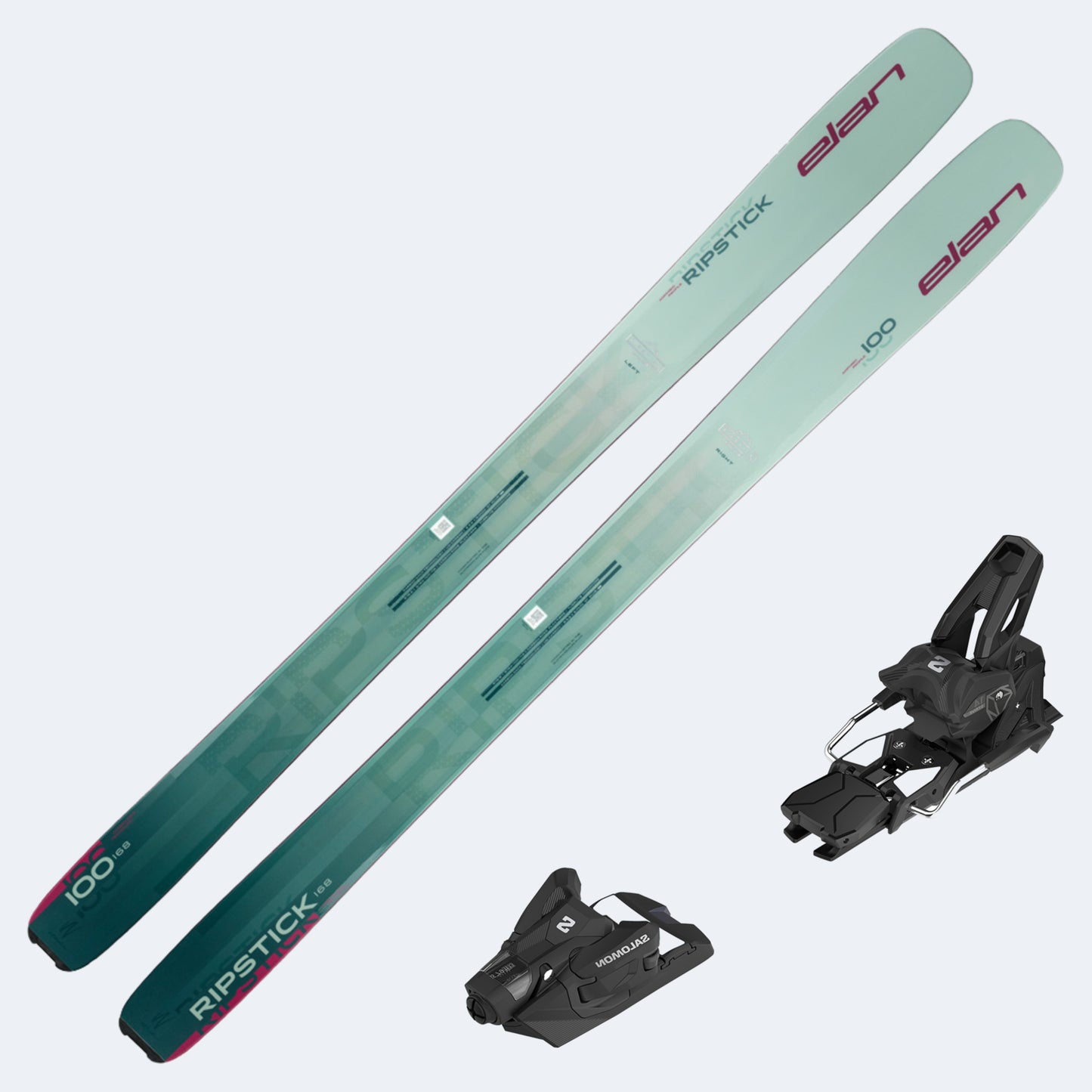 2026 Elan Ripstick 100 Women's Skis with Salomon Strive 14 GW Bindings