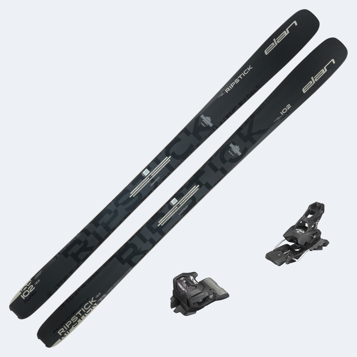 2026 Elan Ripstick 102 Black Edition Skis with Tyrolia Attack 14 GW Bindings