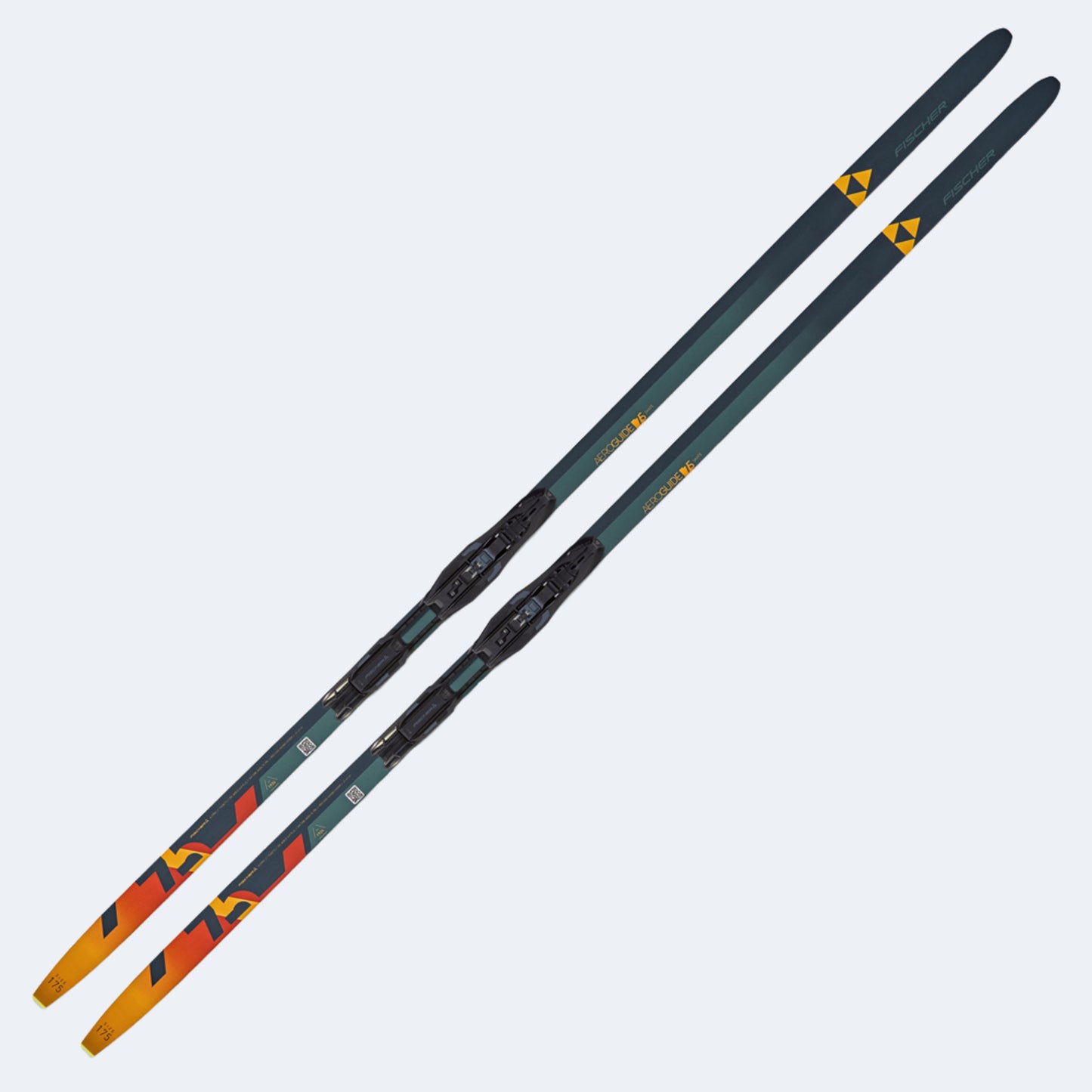 2025 Fischer Aeroguide Skate 75 Cross Country Skis W/ Control Skate Bindings