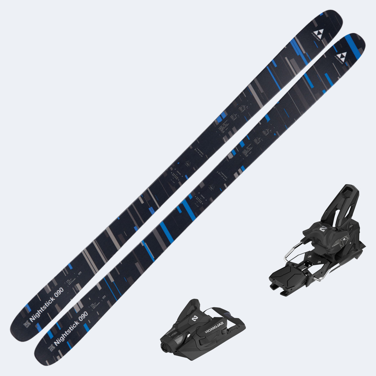 2025 Fischer Nightstick 90 Skis with Salomon Strive 14 GW Bindings