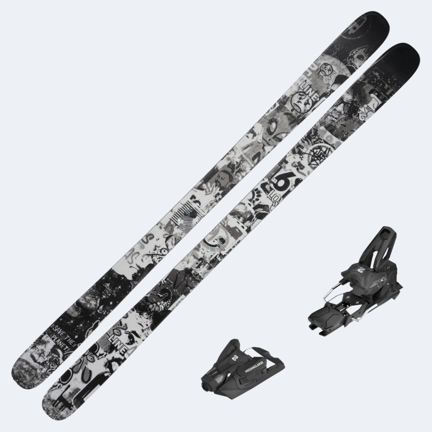 2025 Line Chronic 101 Skis with Salomon Strive 14 GW Bindings