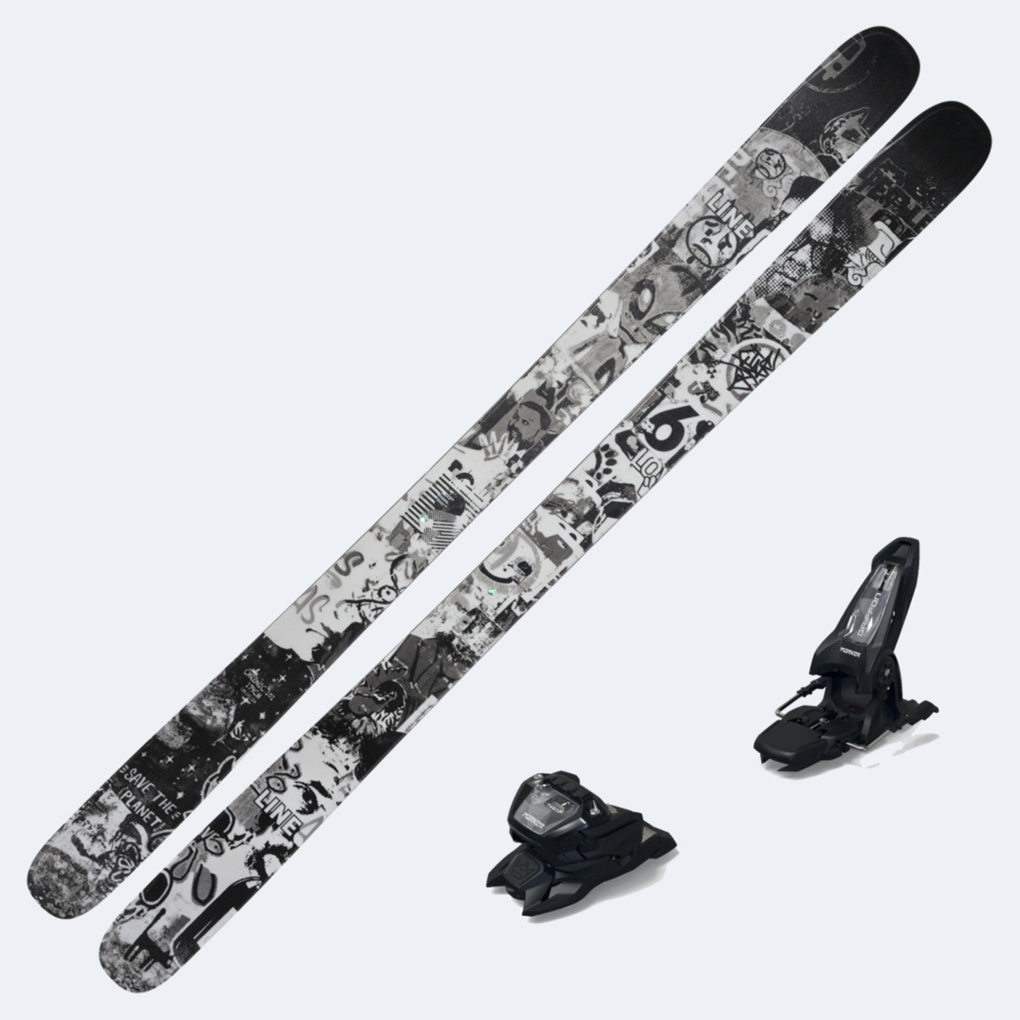 2025 Line Chronic 101 Skis with Marker Griffon 13 ID Bindings