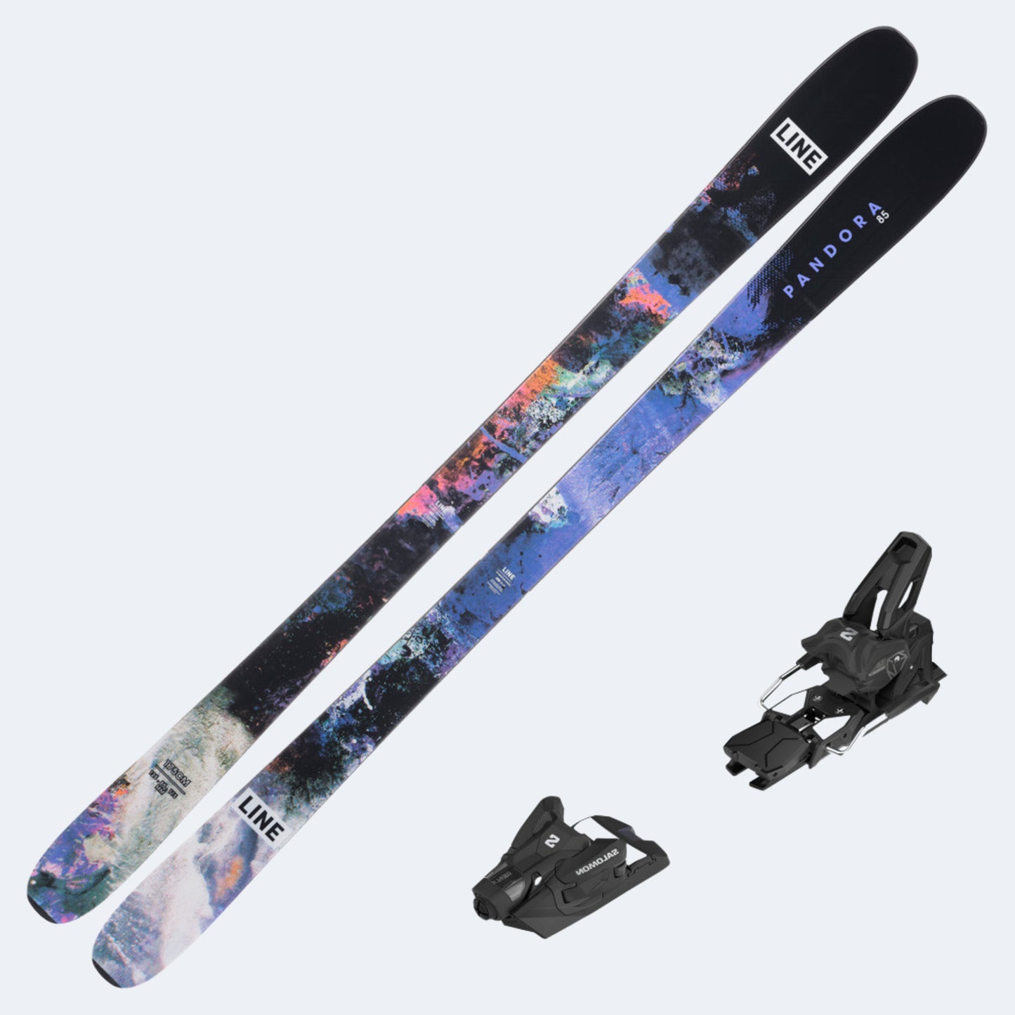 2025 Line Pandora 85 Skis with Salomon Strive 14 GW Bindings