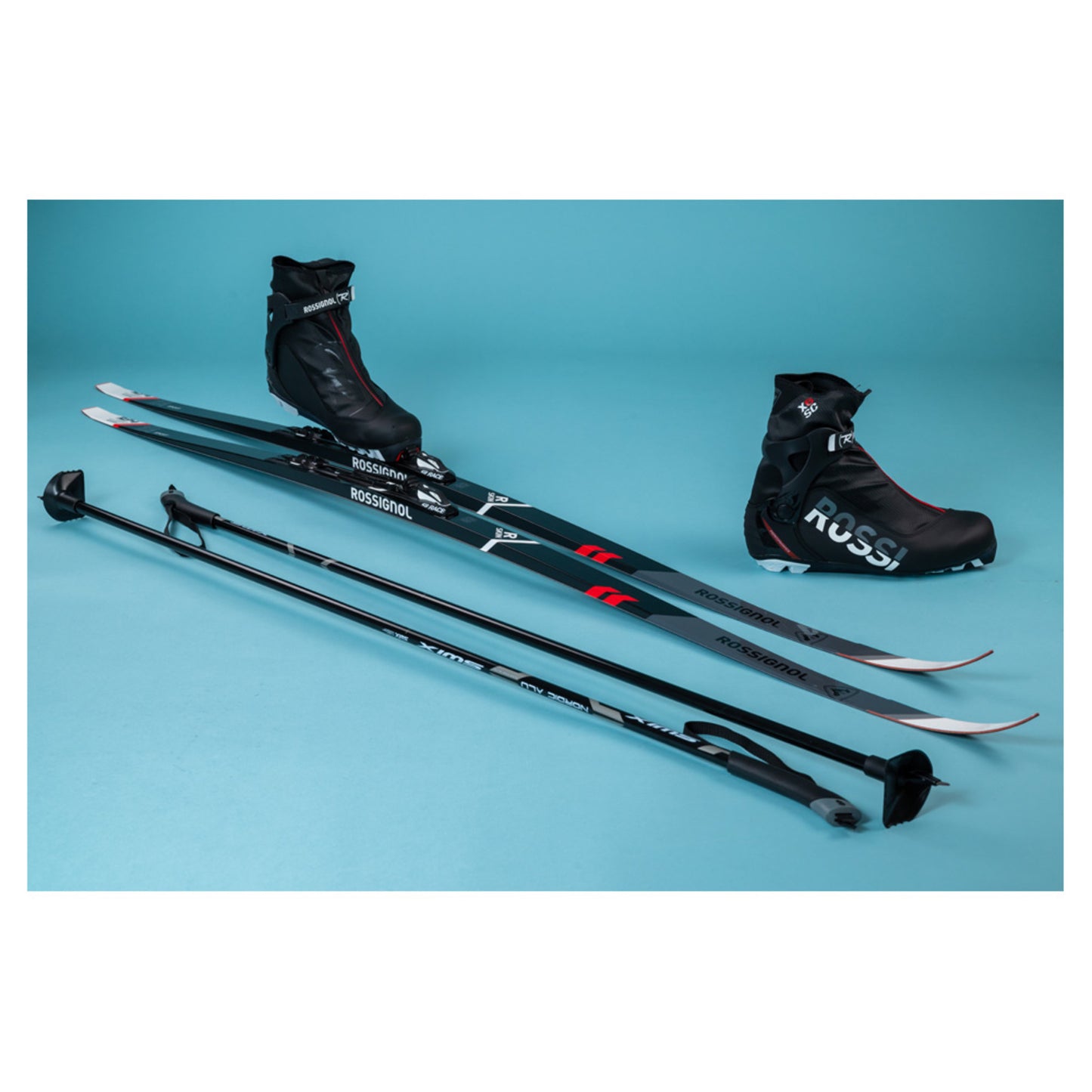 2025 Rossignol Delta Sport R-Skin Skis with Rossignol X6 Combi SC Boots and Poles