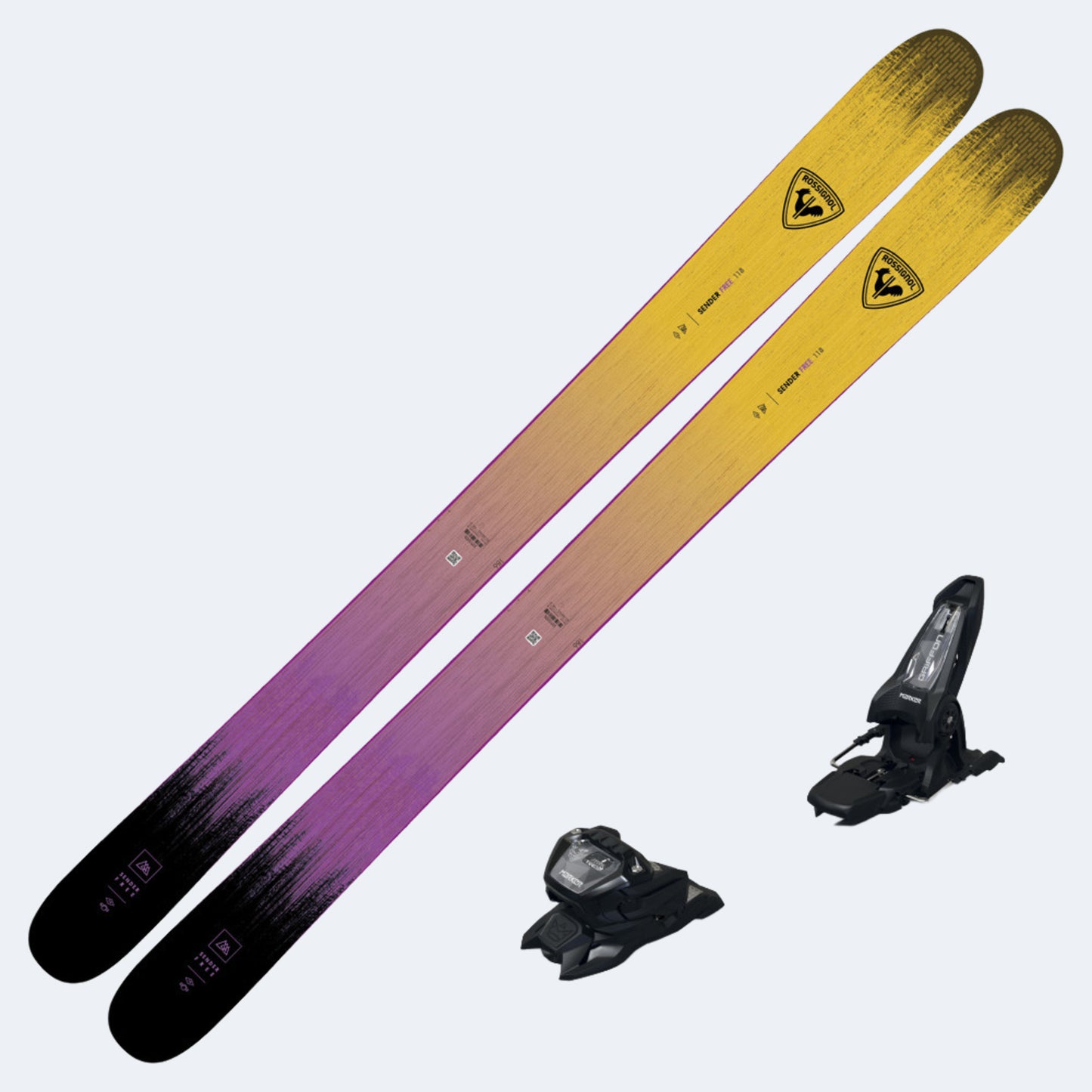 2025 Rossignol Sender Free 118 Open Skis with Marker Griffon 13 ID Bindings