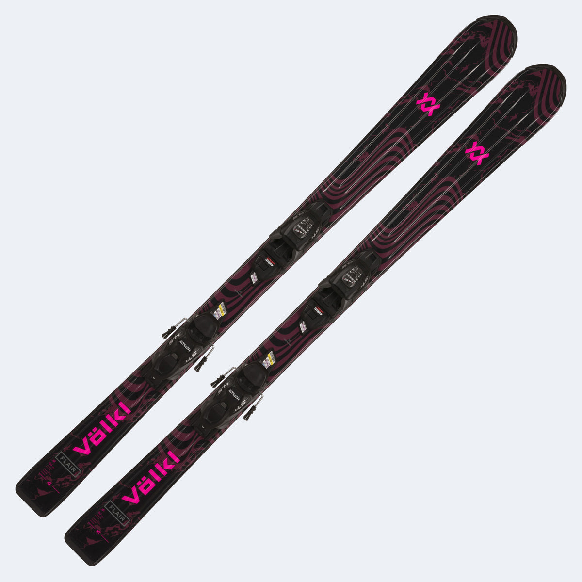 2025 Volkl Flair Junior Skis with 4.5 V-Motion Jr. Bindings