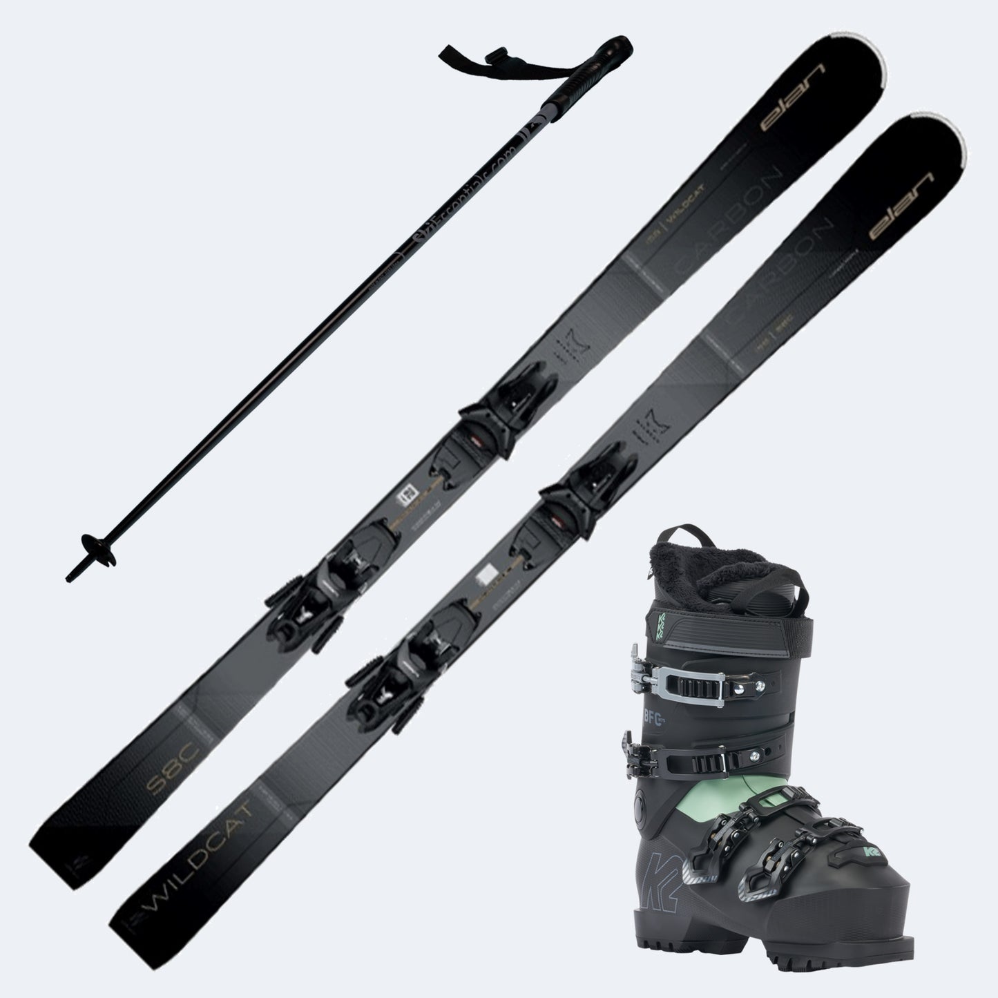 2026 Elan Wildcat S8 C Skis with K2 BFC 75 Boots and Poles