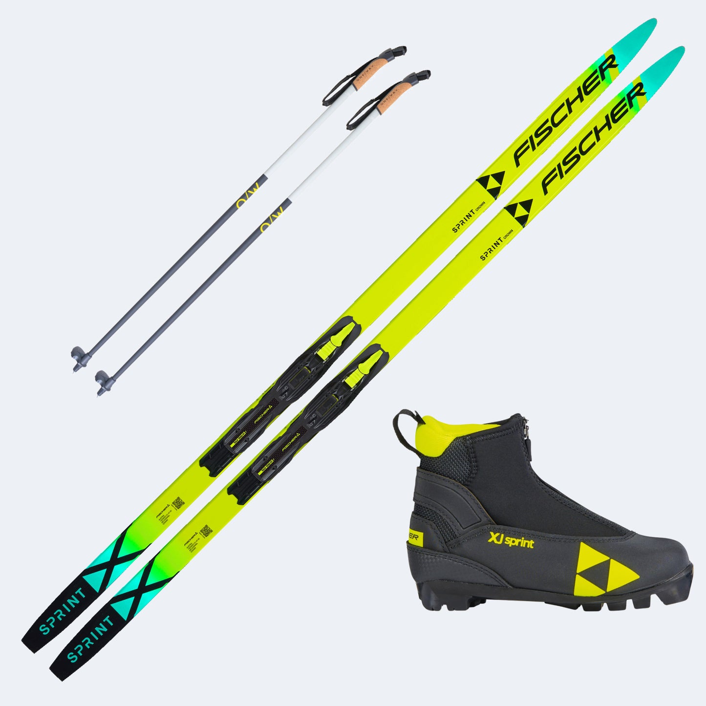 2026 Fischer Skis with Fischer XJ Sprint Junior Boots and Poles