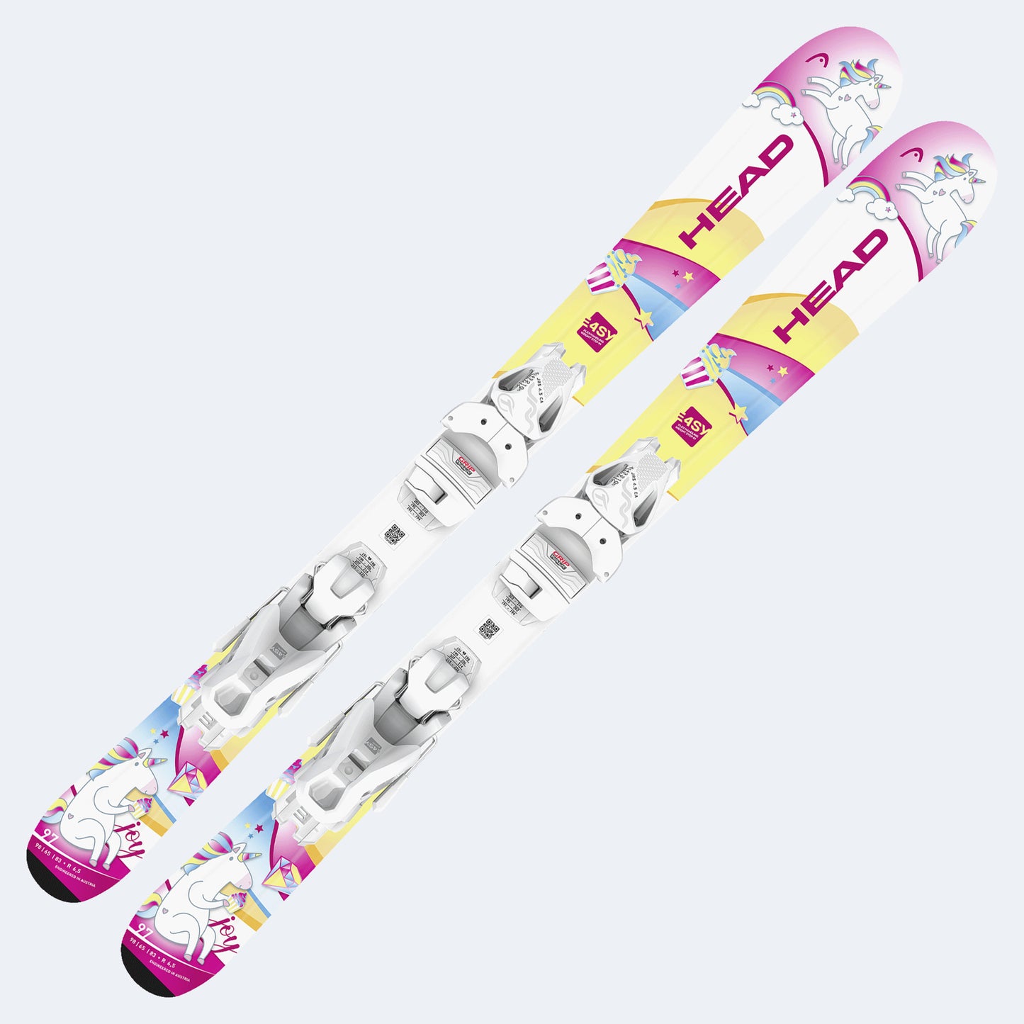 2026 Head Unicorn Jr Skis W/ JRS 4.5 GW Bindings