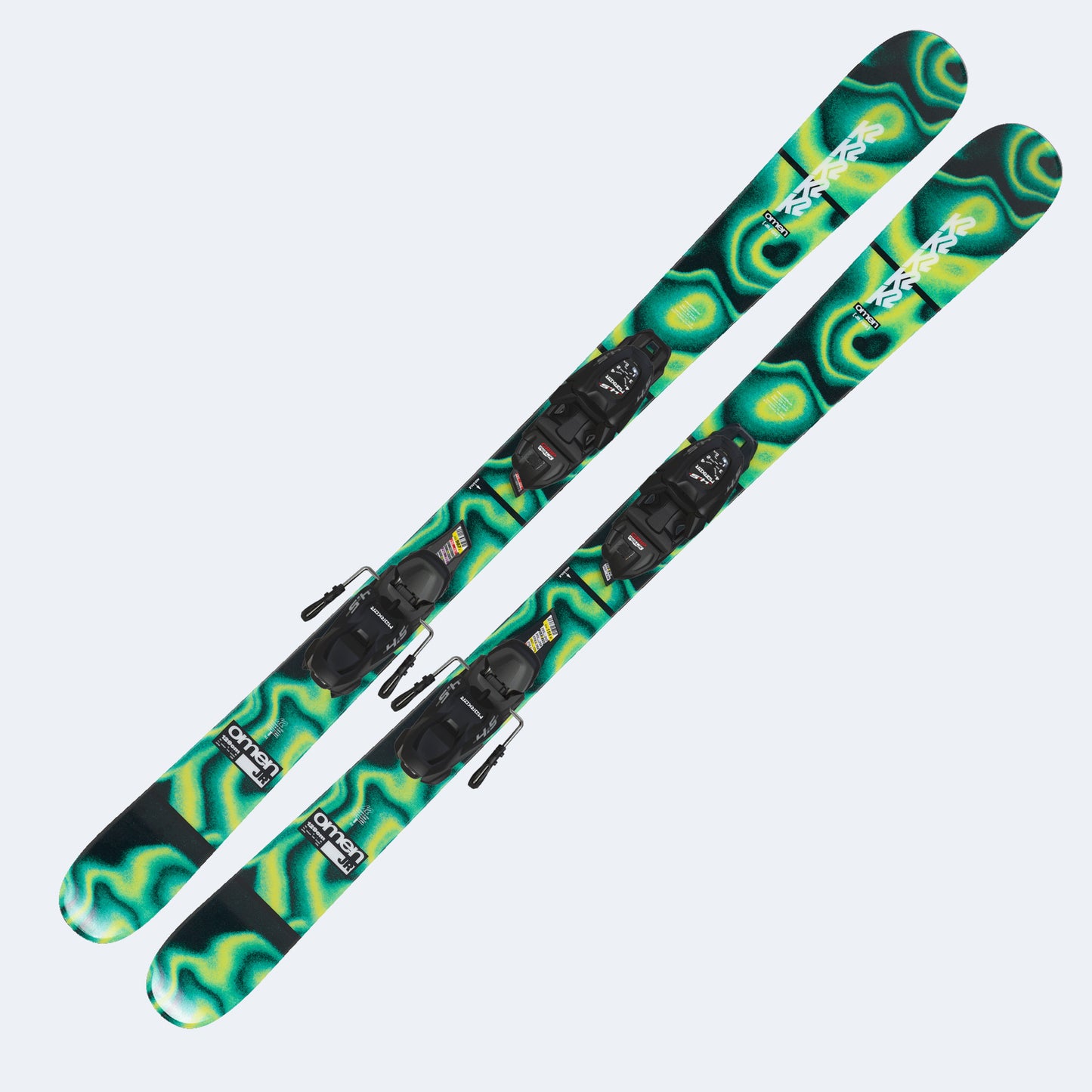 2026 K2 Omen Jr Skis W/ FDT Jr Bindings