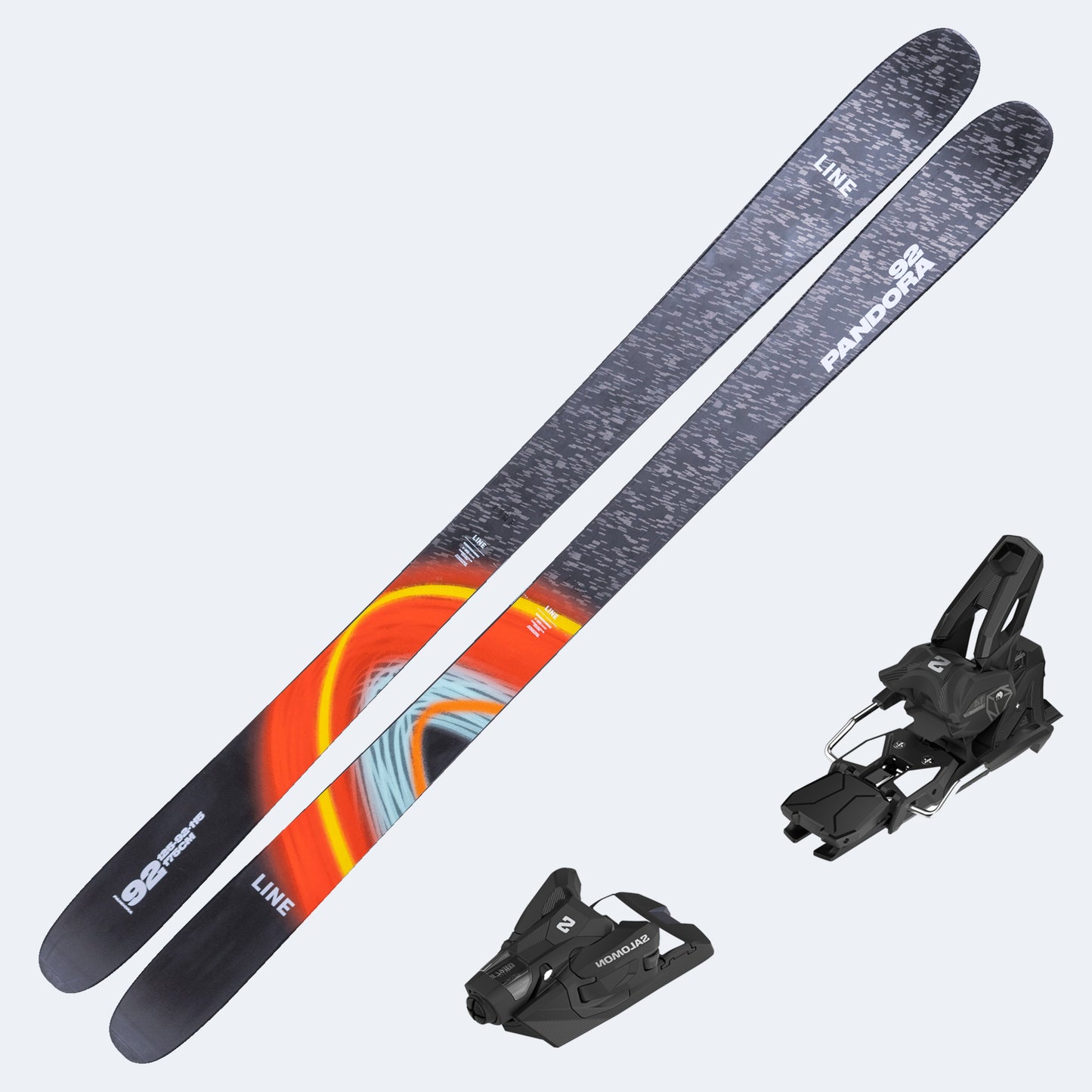 2026 Line Pandora 92 Skis with Salomon Strive 14 GW Bindings