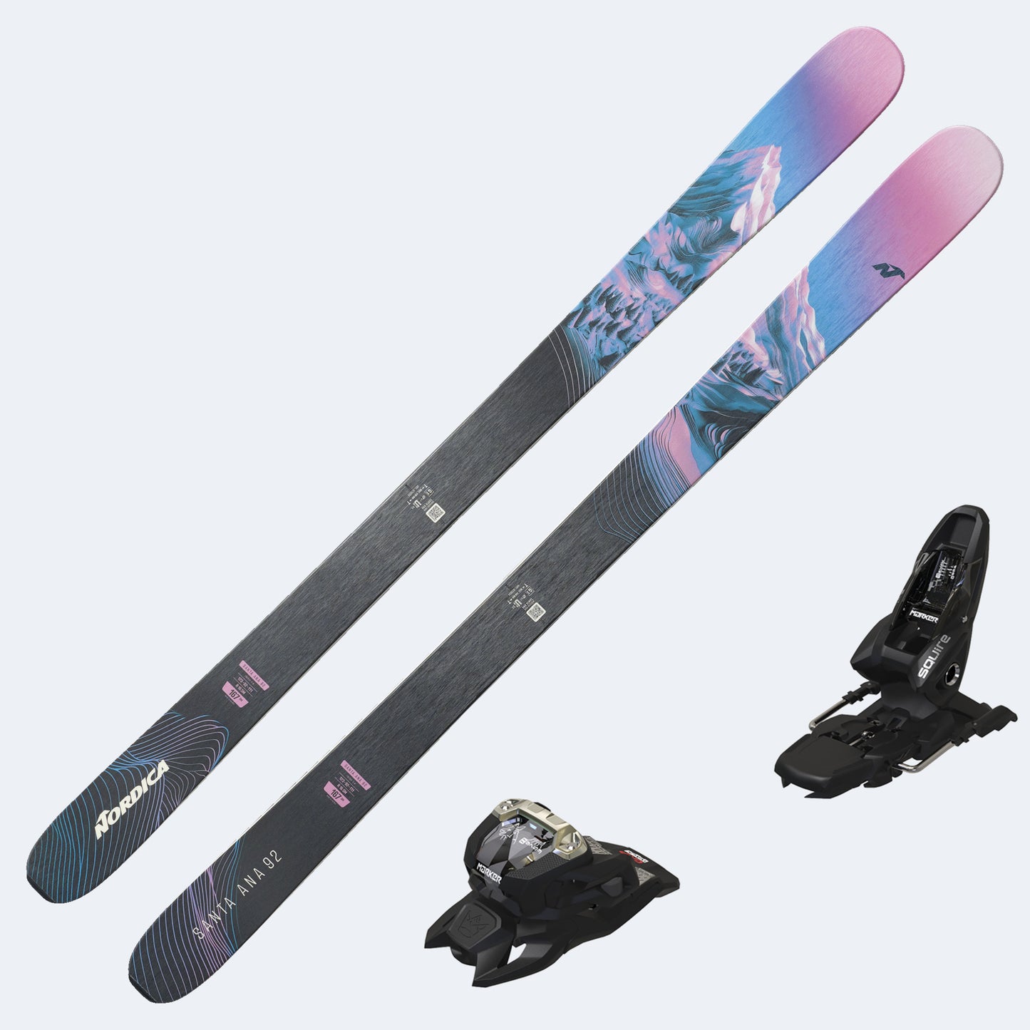 2027 Nordica Santa Ana 92 Women's Skis with Tyrolia Attack LYT 11 GW Bindings