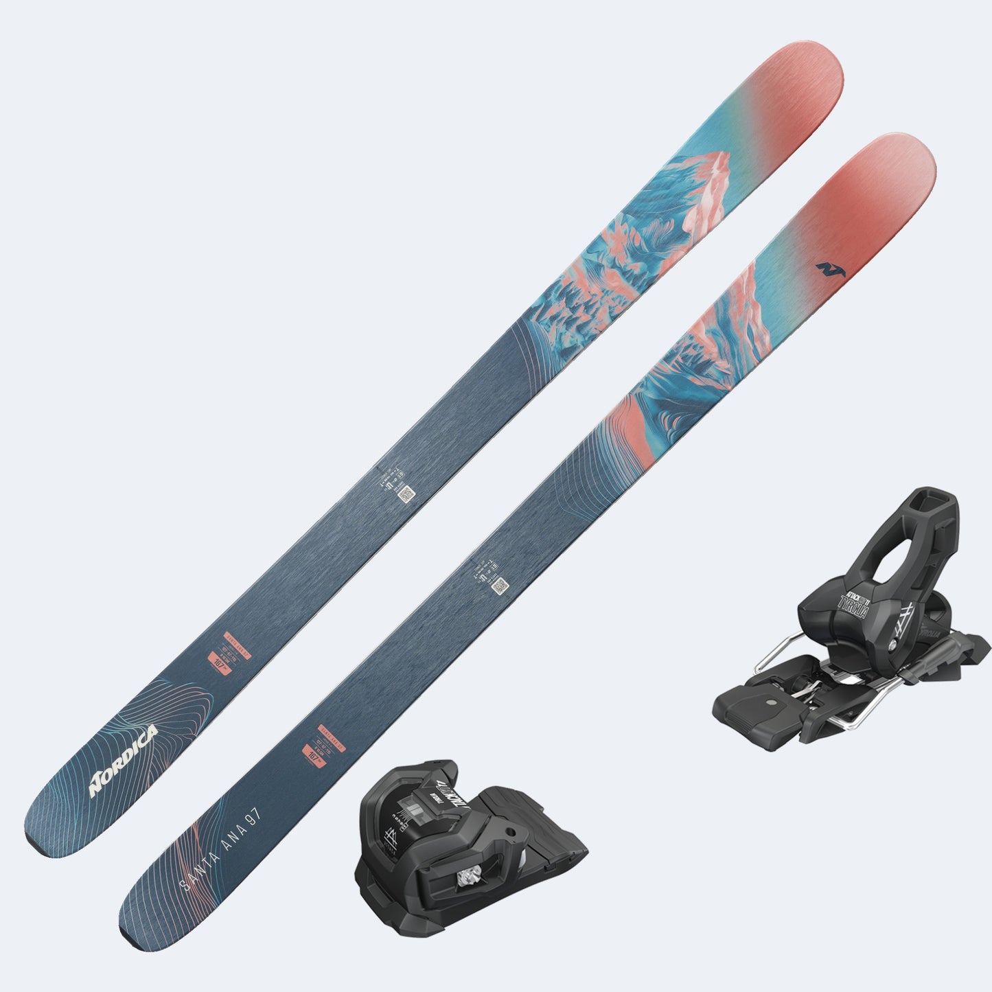 2026 Nordica Santa Ana 97 Women's Skis with Tyrolia Attack LYT 11 GW Bindings